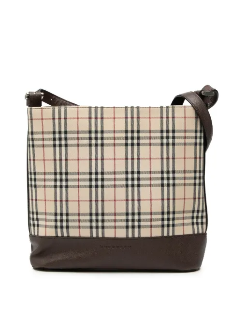 Burberry Pre-Owned 2000-2017 House Check Canvas shoulder bag Neutrals DGG2886RRZ1HY6ME