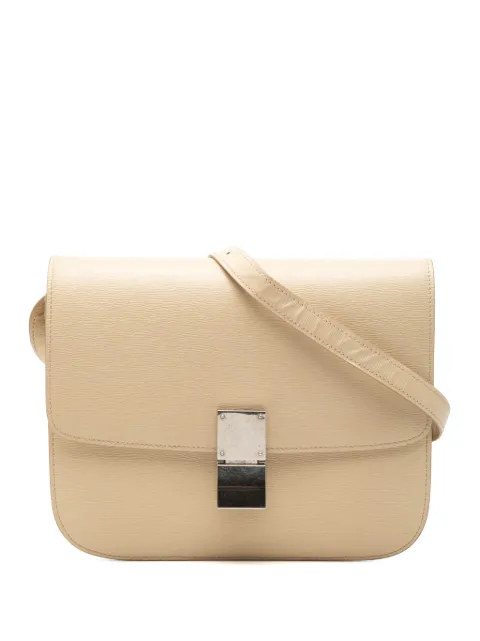 Celine Pre-Owned 2016 Medium Calfskin Classic Box crossbody bag Neutrals B7892YARS8ZY3G42