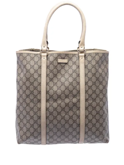 Gucci Pre-Owned 2016-2026 GG Supreme Joy Vertical tote bag Neutrals 2X81KMGMC4BIMC50