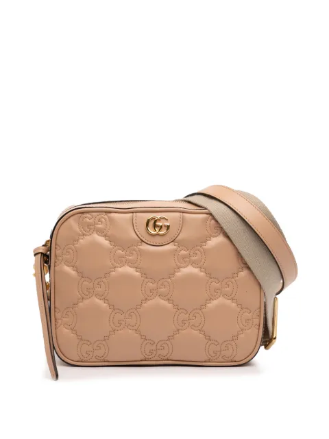 Gucci Pre-Owned 2016-2026 Small GG Matelasse Calfskin crossbody bag Neutrals OM9IRP1JOGWFWG2P