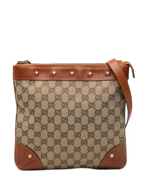 Gucci Pre-Owned 2000-2015 GG Canvas Nailhead crossbody bag Neutrals KHTWMR76F6NKWW29