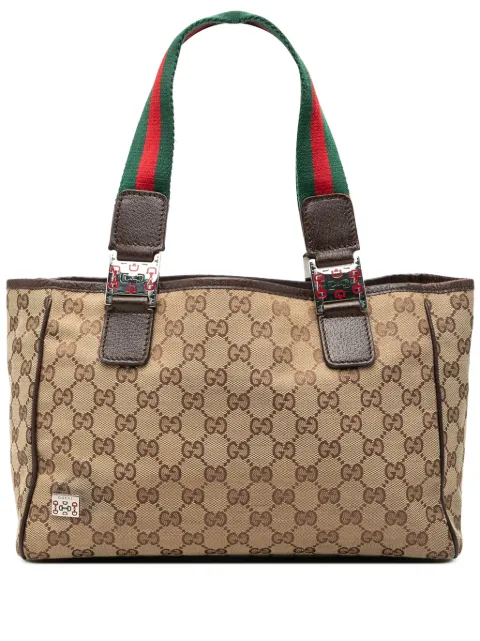 Gucci Pre-Owned 2000-2015 GG Canvas Web Pop tote bag Neutrals DV44M5YVEUQHA88M