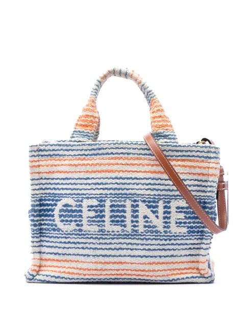 Celine Pre-Owned 2023 Small Canvas Cabas Thais satchel Neutrals 3ONUGJ9XPDOC3947
