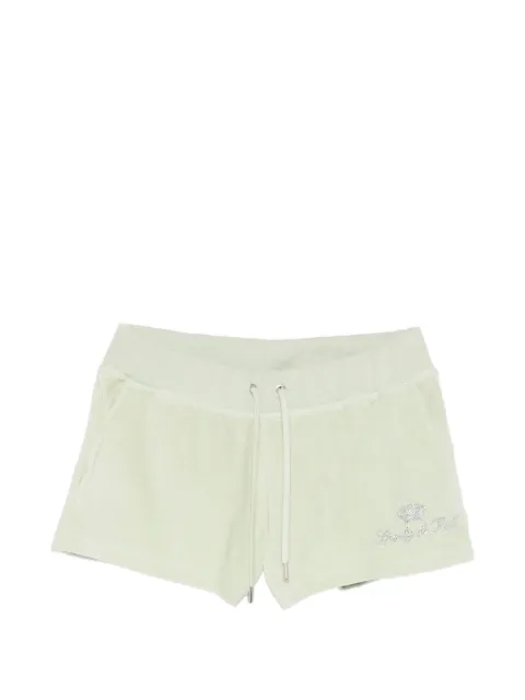 Sporty & Rich rhinestone-embellished track shorts Green SH057716689GR