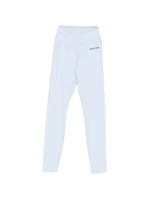Sporty & Rich logo-print leggings Blue PA00275326BL