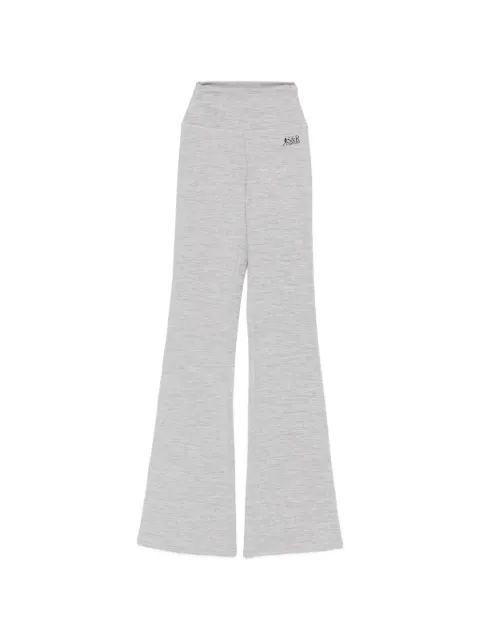Sporty & Rich logo-print flared leggings Grey PA00277139GY