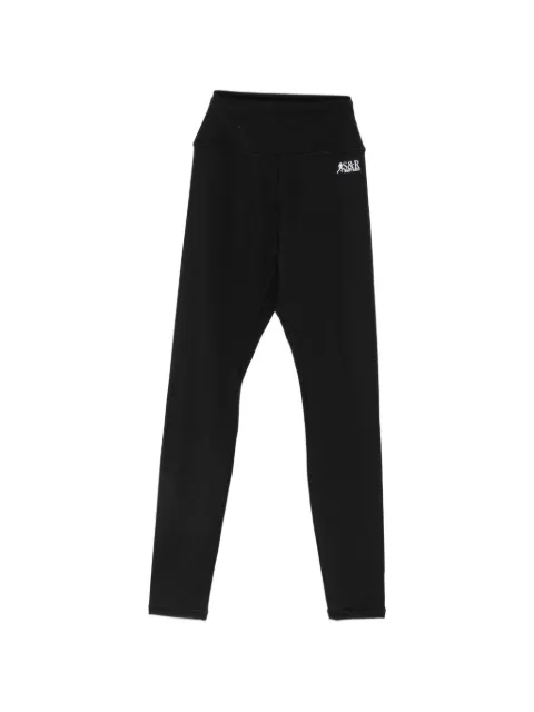 Sporty & Rich logo-print leggings Black PA00277139BA