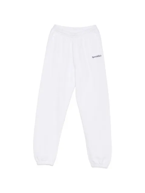 Sporty & Rich logo-embroidered track pants White PA07077300WH