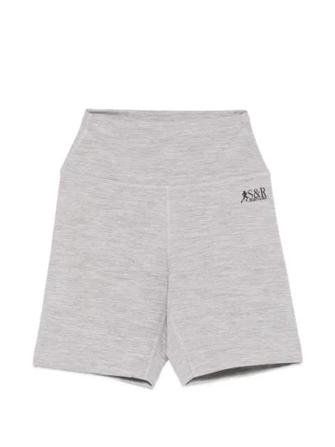 Sporty & Rich logo-print cycling shorts Grey SH00377139GY