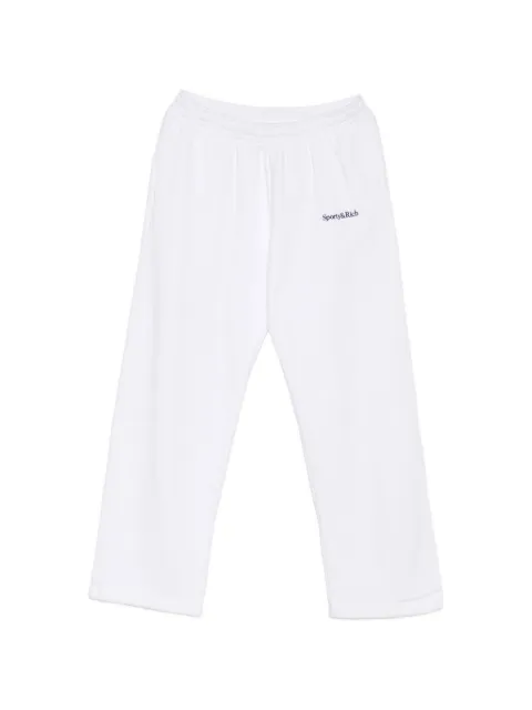 Sporty & Rich logo-embroidered track pants White PA07177300WH