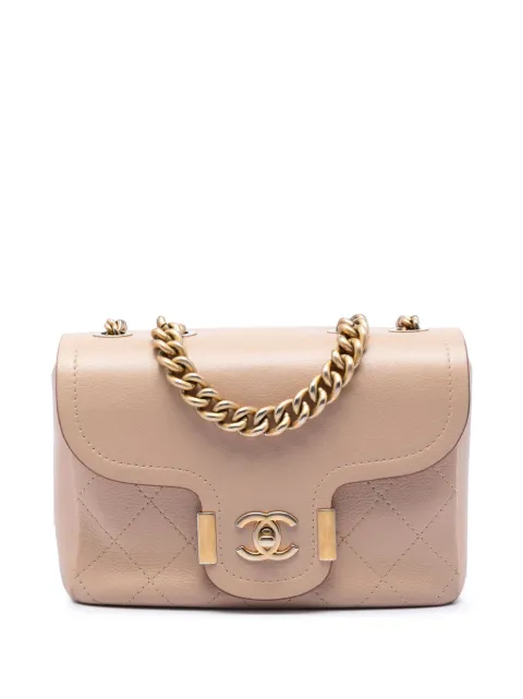 CHANEL Pre-Owned 2017-2018 Paris-Greece Calfskin Archi Chic Flap satchel Neutrals CIJXNYAAOYAATKIO