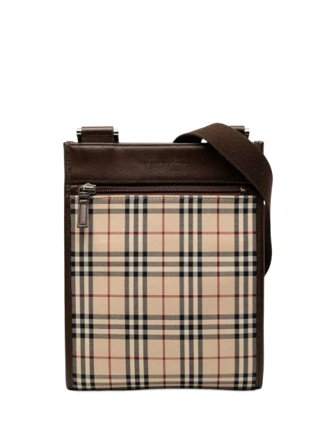 Burberry Pre-Owned 2000-2017 House Check Canvas crossbody bag Neutrals XB4Y2E8123R219KR