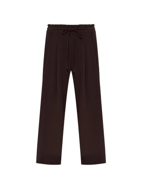 adidas wide-leg drawstring track pants Brown KY92390