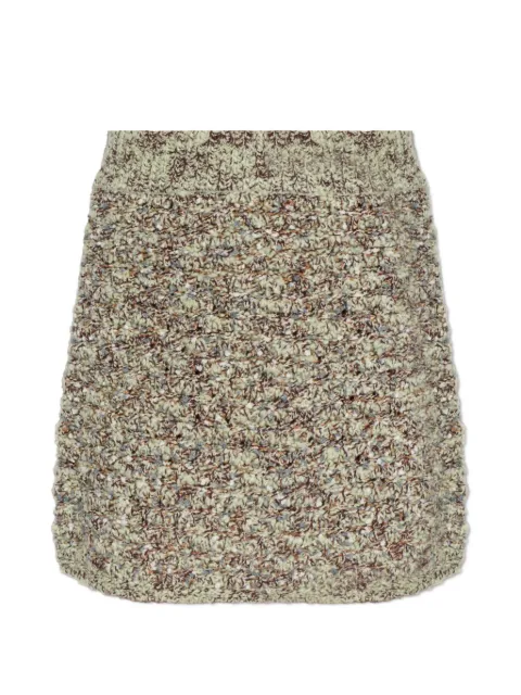 By Malene Birger Gia bouclé knit mini skirt Green 1040200