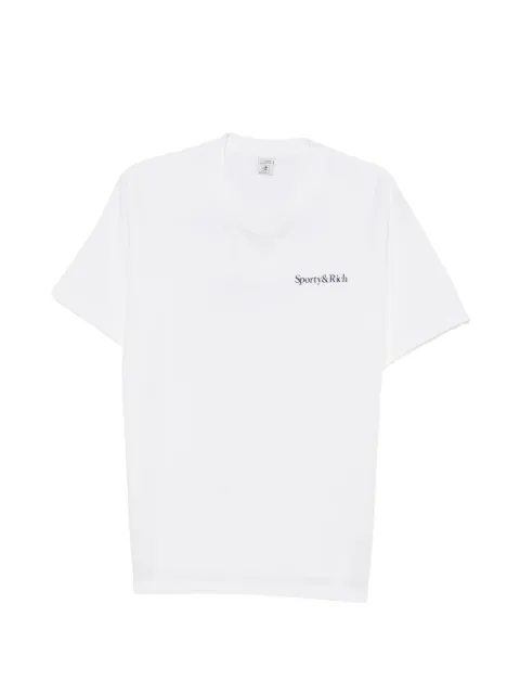 Sporty & Rich Fema print-detail T-shirt White TO11977300WH01