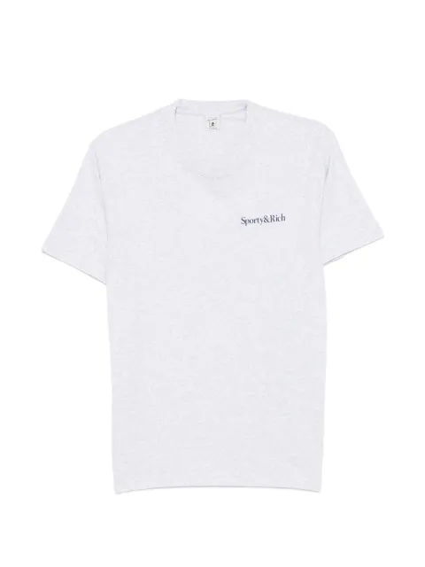 Sporty & Rich Fema logo-print T-shirt Grey TO11977300GY03
