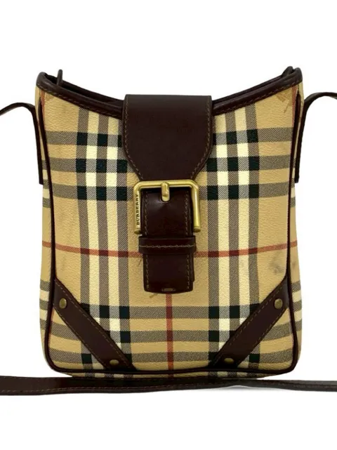 Burberry Pre-Owned 2000-2017 Haymarket Check Coated Canvas crossbody bag Neutrals X5XOY2W59ZGMVIX4