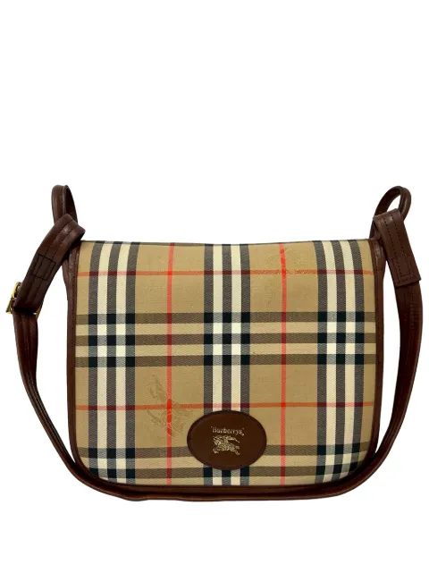 Burberry Pre-Owned 20th Century Haymarket Check Canvas crossbody bag Neutrals KXMJQDHEL1U7LFJN
