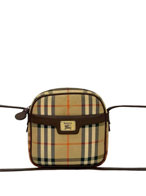 Burberry Pre-Owned 20th Century Haymarket Check Canvas crossbody bag Neutrals 8VN27OKMT3FYHNJ0