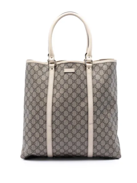 Gucci Pre-Owned 2016-2026 GG Supreme Joy Vertical tote bag Neutrals 8X4A8Y8FJNP687W3