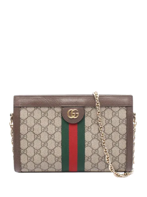 Gucci Pre-Owned 2016-2026 Small GG Supreme Web Ophidia Chain crossbody bag Neutrals EZ745AFWVY54Q7I0