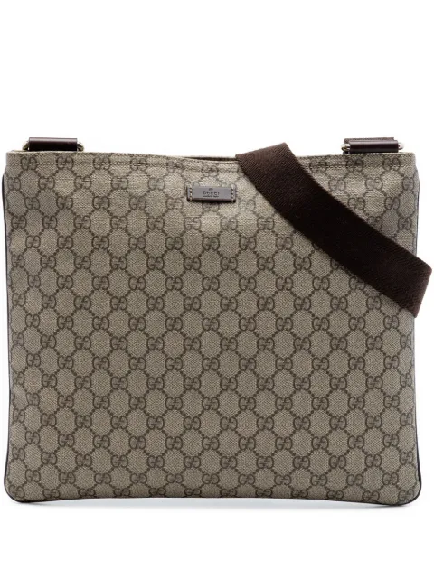 Gucci Pre-Owned 2016-2026 GG Supreme crossbody bag Neutrals ZBGTFS2DKB0L4CDL