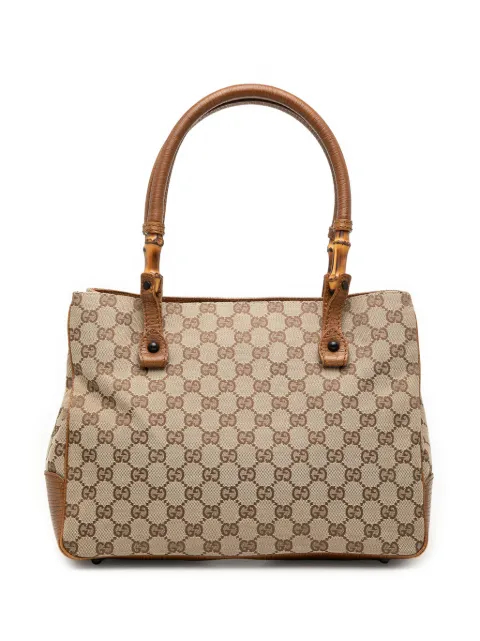 Gucci Pre-Owned 2000-2015 GG Canvas Bamboo tote bag Neutrals RYPPRT0TEDJGENZJ