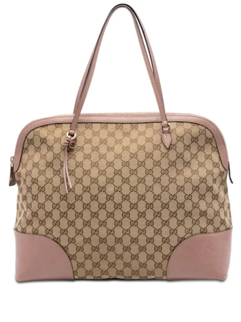 Gucci Pre-Owned 2016-2026 Large GG Canvas Bree Dome tote bag Neutrals HL7LVU67P1MWFBT4