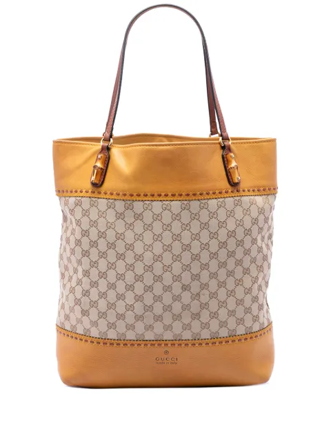 Gucci Pre-Owned 2016-2026 Large GG Canvas Laidback Crafty tote bag Neutrals FCCSORGEXFMTFC1Y