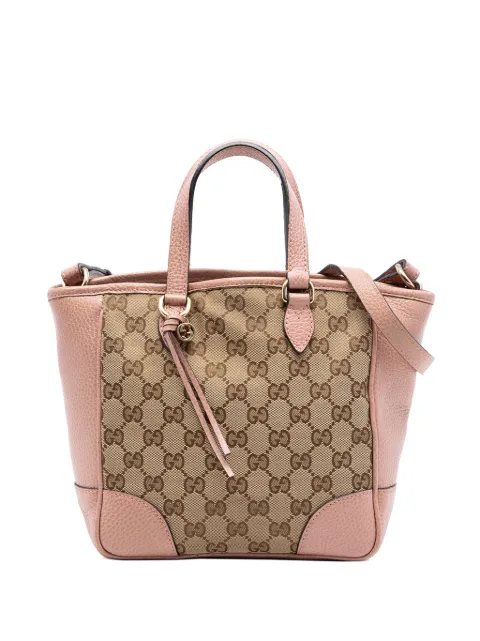 Gucci Pre-Owned 2016-2026 Small GG Canvas Bree satchel Neutrals 5Y2MJMQT9W7MH5HN