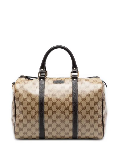 Gucci Pre-Owned 2016-2026 Medium GG Crystal Joy boston bag Neutrals 5TF5RL7ZXQLANN7H