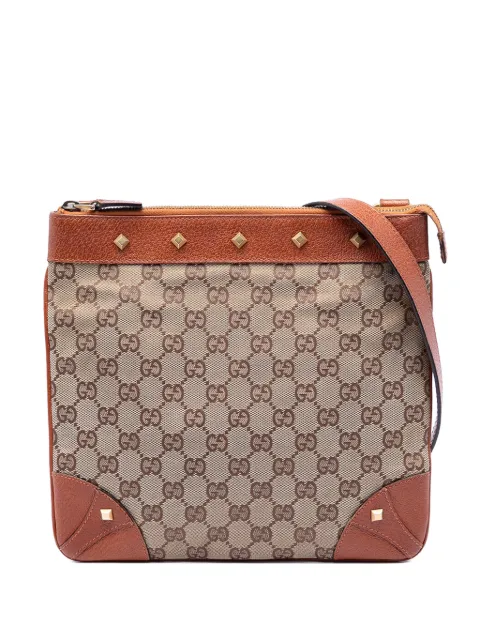 Gucci Pre-Owned 2000-2015 GG Canvas Nailhead crossbody bag Neutrals VTF4LQB9RD2GTIB9