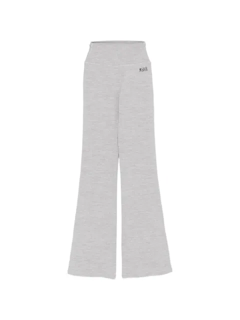 Sporty & Rich logo-print flared leggings Grey PA05377139GY