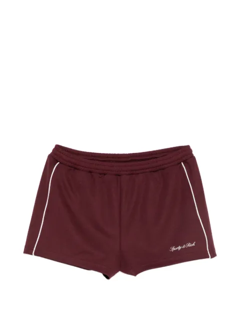 Sporty & Rich logo-embroidered track shorts Red SH06175326RE