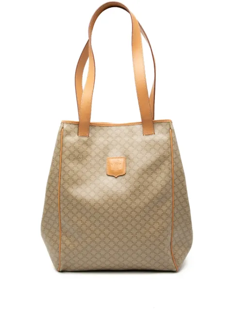 Celine Pre-Owned 2015 Macadam Coated Canvas tote bag Neutrals TOFVM5NKMHYTF4OP