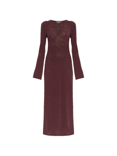 By Malene Birger Beatriz cut-out detail maxi dress Red 104021