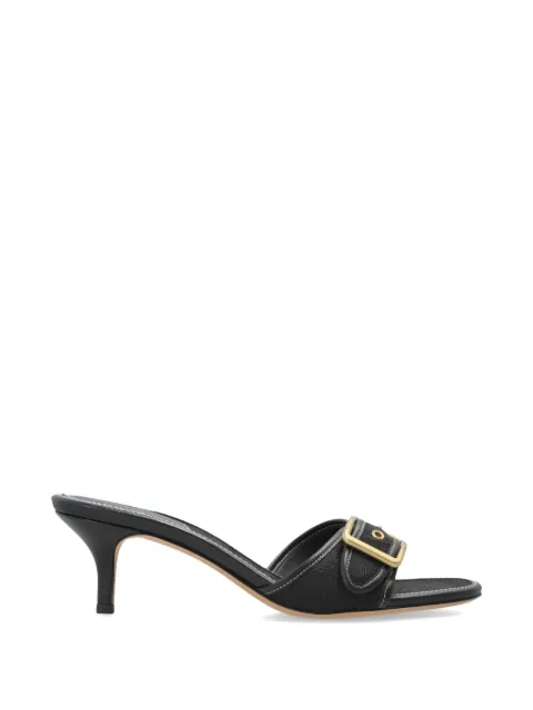Coach Margot buckle monogram-pattern sandals Black CCM10