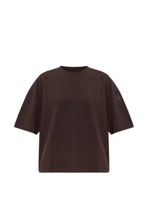 adidas oversized logo-print T-shirt Brown KZ1131