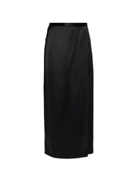 By Malene Birger Pacia satin-effect midi skirt Black 104104