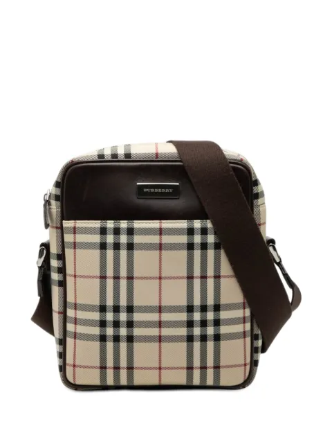 Burberry Pre-Owned 2000-2017 House Check Canvas crossbody bag Neutrals A2ZGKGEF8MR5D8JV