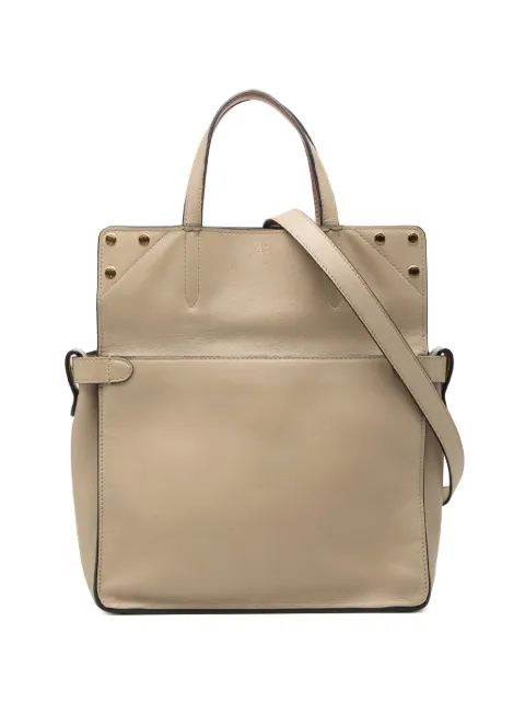 Fendi Pre-Owned 2010-2026 Vitello Grace and Suede Flip satchel Neutrals 7DCN4BPCNBT4DJ9A