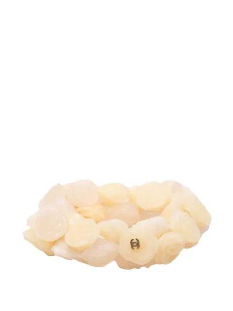 CHANEL Pre-Owned 2002 CC Resin Camellia Bracelet costume bracelet Neutrals BML6SOQZSYP8EVRZ