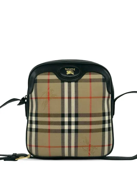 Burberry Pre-Owned 20th Century Haymarket Check Canvas crossbody bag Neutrals W51LPDP7LXVR4EFR