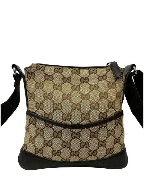 Gucci Pre-Owned 2000-2015 Small GG Canvas Perforated crossbody bag Neutrals LAKF3VYQKY8RRAZ0