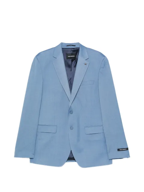 Karl Lagerfeld notched-lapel single-breasted blazer Blue 155200561011