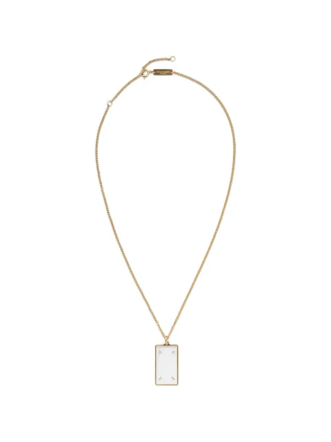 Maison Margiela Four Stitches pendant necklace Gold SM2UU0028P9256