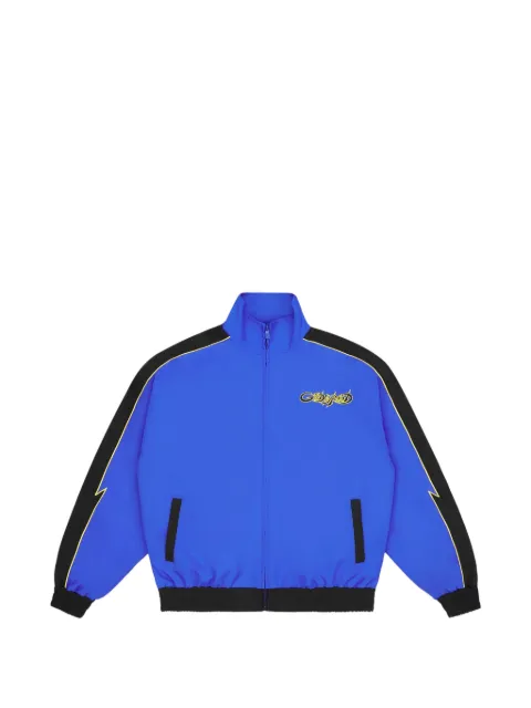 GODSPEED logo-print panelled jacket Blue GS217