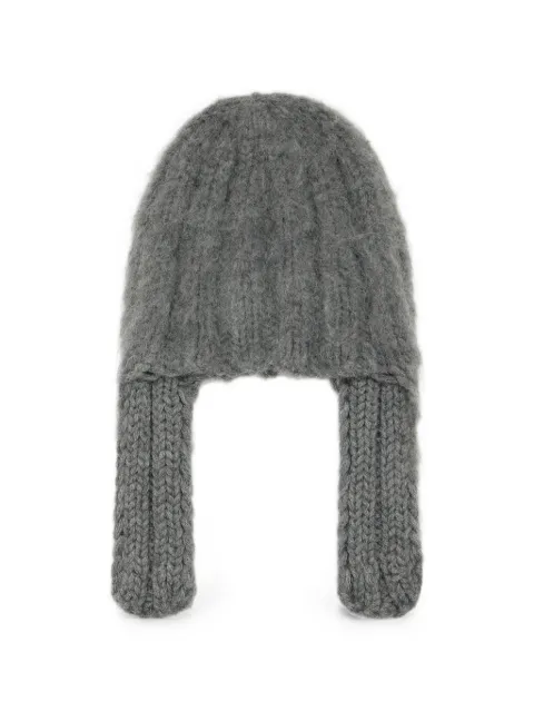 Maison Margiela ribbed beanie hat Grey S50TB0023M13314