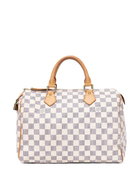 Louis Vuitton Pre-Owned Speedy Damier Azur tote bag White DU2008
