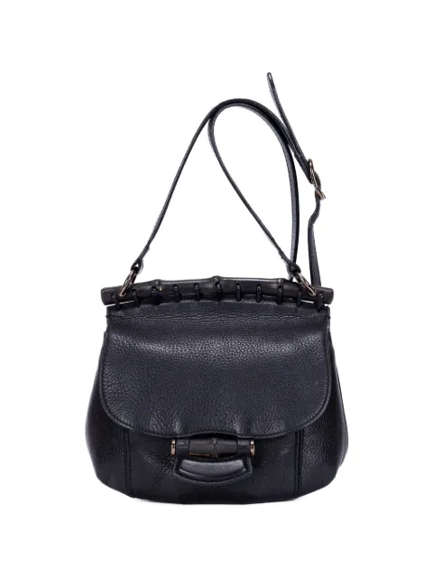 Gucci Pre-Owned Bamboo Nouveau shoulder bag Black 347104520981